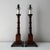 Wood Colonial Mahogany Table Lamps; A Pair For Sale - Image 7 of 10