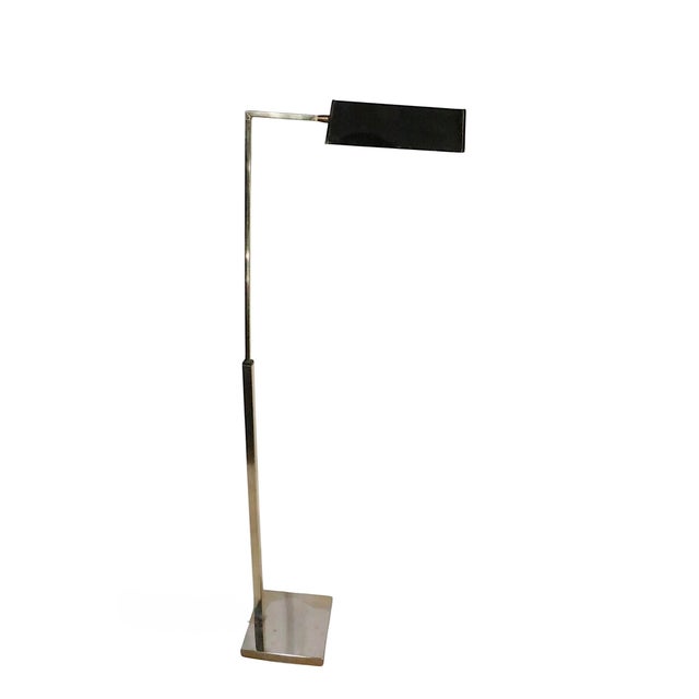 Mid 20th Century Mid 20th Century Adjustable Pharmacy Style Floor Lamp Attributed to Koch & Lowy For Sale - Image 5 of 18