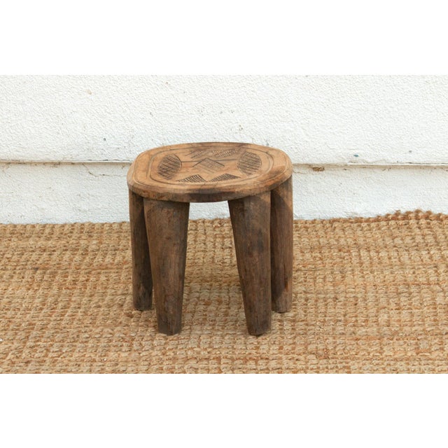 Antique Oxidized Wood African Table For Sale In Los Angeles - Image 6 of 7