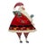 Vintage Hand Painted Folk Art Wooden Santa For Sale