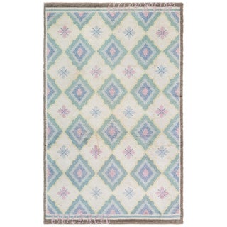 Vintage Swedish Rya Rug Doris Leslie Blau For Sale