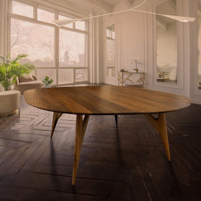 Small Italian Walnut Table by Greyge For Sale - Image 6 of 8