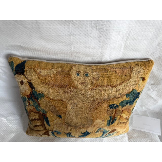 17th Century Brussels Tapestry Angel Pillow For Sale In Los Angeles - Image 6 of 7