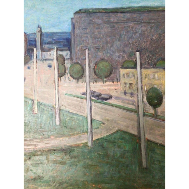 Finnish Artist, View of Tampere, 1960s, Oil on Canvas For Sale - Image 12 of 13