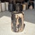 Side Table in Black Petrified Wood with Beige Sides, 1980s For Sale - Image 12 of 18