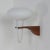 1960s Mushroom Wall Lamp in Teak and White Glass from Artimeta, 1960s For Sale - Image 5 of 12