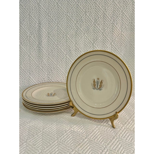 Syracuse China 1949-1970 Syracuse China “Governor Clinton” Bread and Butter Plates - A Set of 6 For Sale - Image 4 of 8