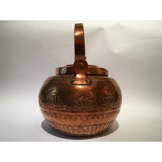 Copper Water Kettle Pot, Tuscany, Italy, 1890s For Sale - Image 5 of 18