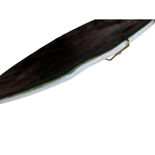 Vintage Italian Nove Rose Handpainted Botanical Floral Porcelain Ceramic Decorative Plate 13 X 13 For Sale - Image 10 of 11