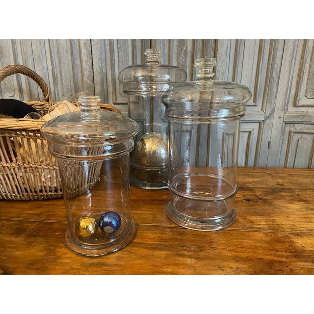 Antique French Candy Jars, 1800s, Set of 3 For Sale - Image 4 of 16