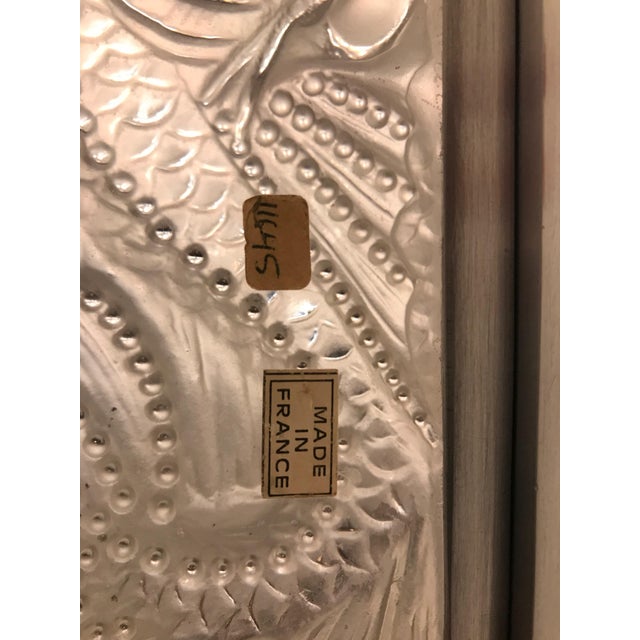 Signed Lalique French Art Glass "Masque De Femme" Plaque Standing Lamp For Sale - Image 10 of 13