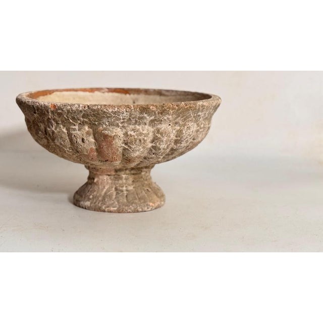 French Provincial Style Patinated Terracotta Planter on Pedestal, Early 20th Century For Sale - Image 6 of 14