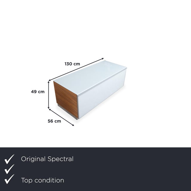 Here you get a compact, modern sideboard from Spectral with smart features. The matte white front creates a beautiful...