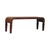 Brown Amber Oak-Finish Mango Wood Curved Coffee Table For Sale - Image 8 of 8