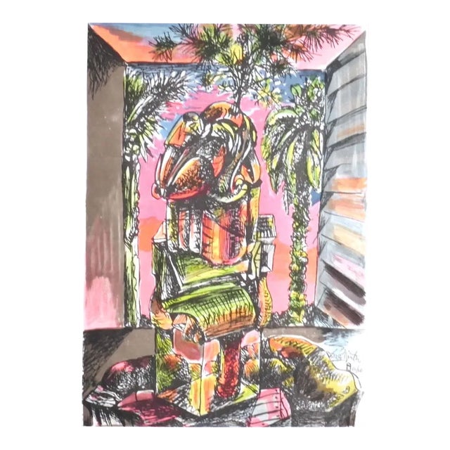 Daniele Dimitri, Vegetation, Late 20th-Century, Lithograph For Sale