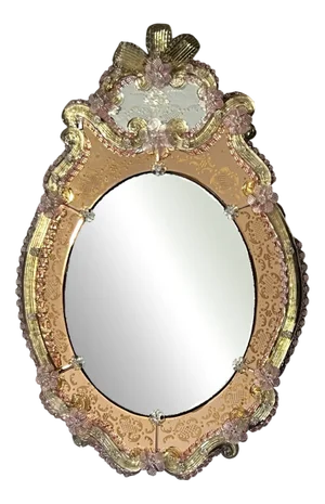 Vintage Venetian Murano Mirror from Manifattura Di Murano, Vence, Italy