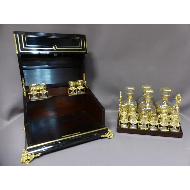 Napoleon III Liqueur Cellar, Set of 16 For Sale - Image 5 of 6