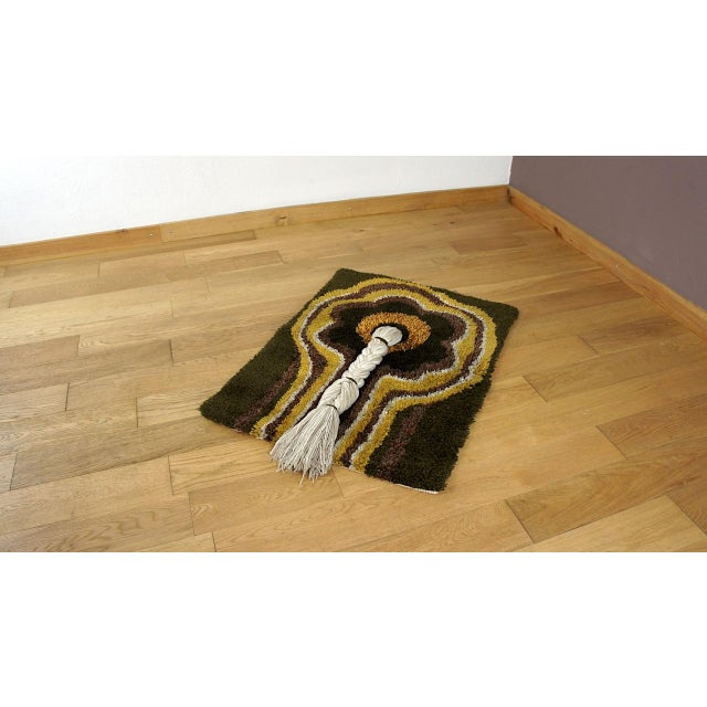 Vintage Wool Rug or Wall Tapestry, 1970s For Sale - Image 4 of 8