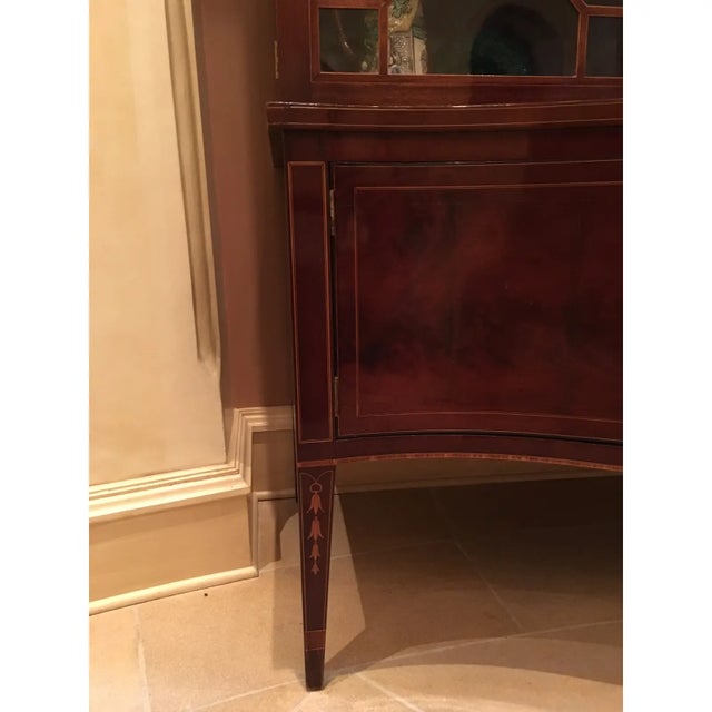 Wood American Federal Period Mahogany & Satinwood Inlaid Cabinet C. 1820 For Sale - Image 7 of 7