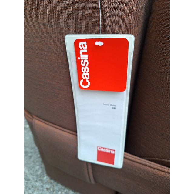 Model 932 MB1 Quartet Armchair in Orange Fabric by Mario Bellini for Cassina, 2010s For Sale - Image 9 of 10