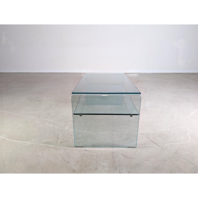 Italian Glass Coffee Table For Sale - Image 4 of 10