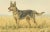Paul Wood, German Shepherd in a Scenic Meadow, 1930s, Hand-Colored Aquatint For Sale - Image 4 of 7