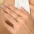 Marquise Cut Pink Tourmaline Half Band Ring for Her Size 8 For Sale - Image 4 of 10