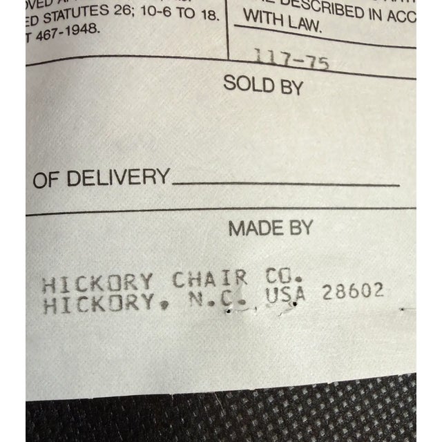 Hickory Chair Company Empire Style Extension Dining Room Table + Six Chairs, Set For Sale - Image 12 of 12