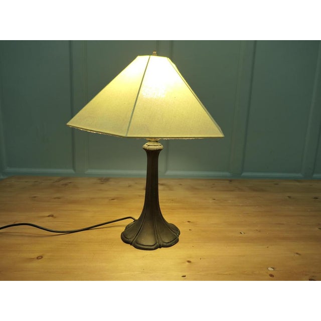 Vintage Art Nouveau Spelter Table Lamp A lovely piece with a classical naturalistic design in good condition and working...