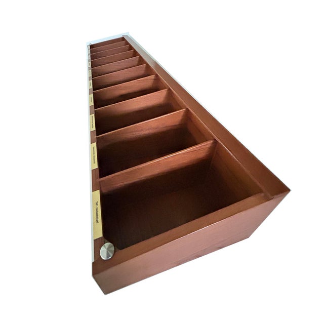 Large Vintage Storage Shelf in Teak, 1960s For Sale - Image 4 of 11