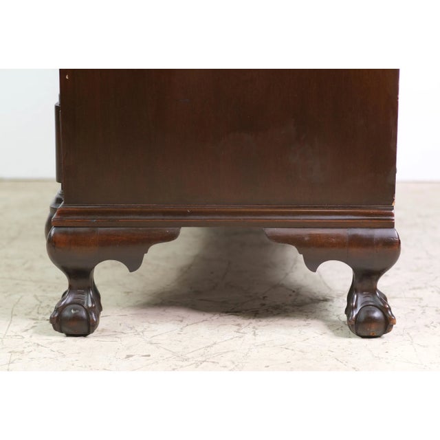 Colonial Mfg. Co. Block Front Mahogany Secretary Desk For Sale - Image 11 of 12