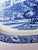 English Vintage Import Blue Transferware Platter With Trees and Castle For Sale - Image 3 of 8