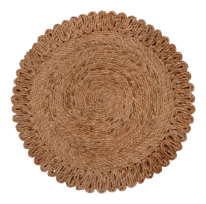 Handwoven Natural Jute Round Rug -3 Foot