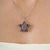 Celestial Mosaic Pendant With Natural Sapphire in Sterling Silver For Sale - Image 10 of 15