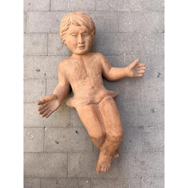 Terracotta Jesus Sculpture, 1900s For Sale - Image 4 of 4