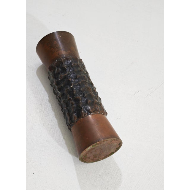 1960s Mid-Century Modern Brutalist Bronze Vase, Italy, 1960s For Sale - Image 5 of 7