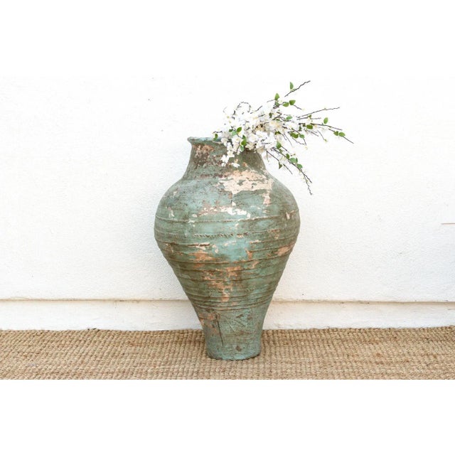 Antique Monumental Mediterranean Pottery Jar For Sale - Image 12 of 12