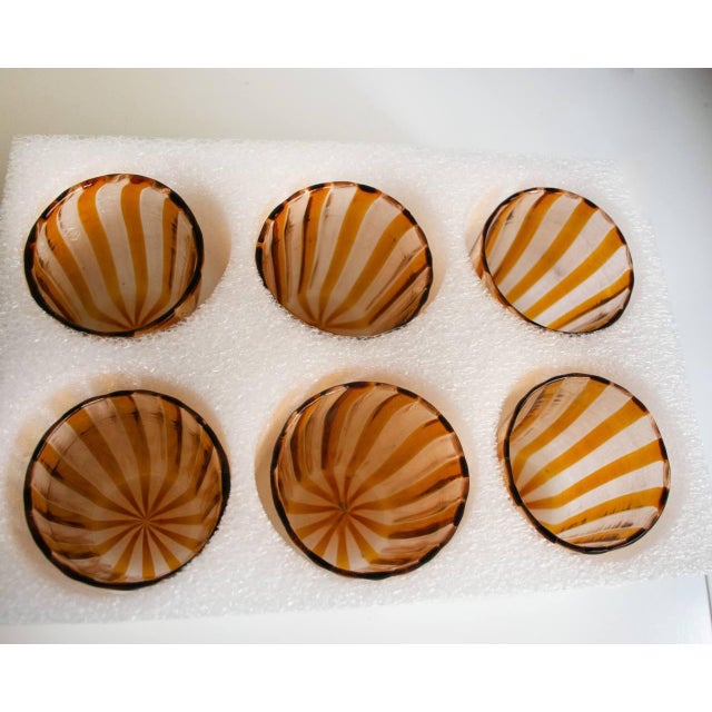 Italian Murano Cocktail Glasses in the style of Gio Ponti, 2004, Set of 6 For Sale - Image 13 of 18