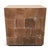 Washed Teak Cube Side Table For Sale - Image 4 of 11