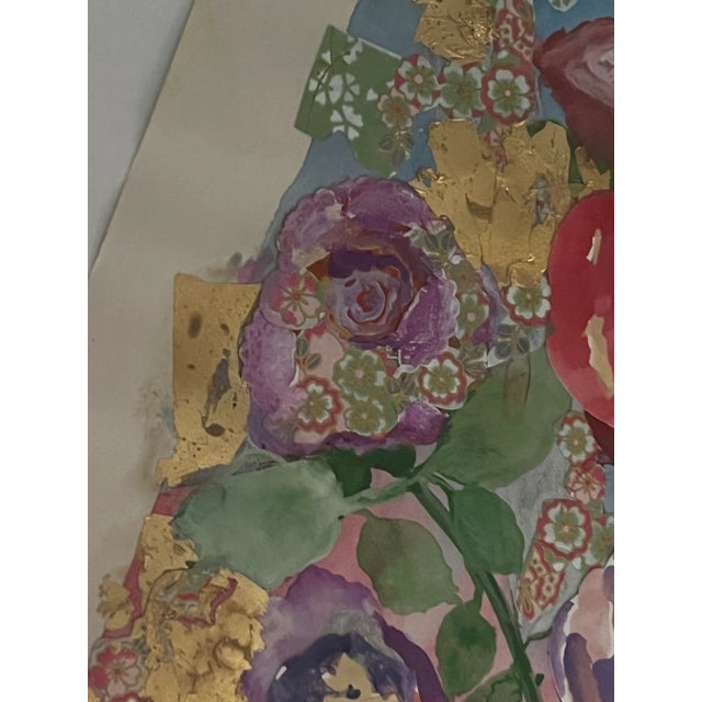 Framed Floral Water Color Signed, Signed Darr C 2010 For Sale - Image 12 of 13