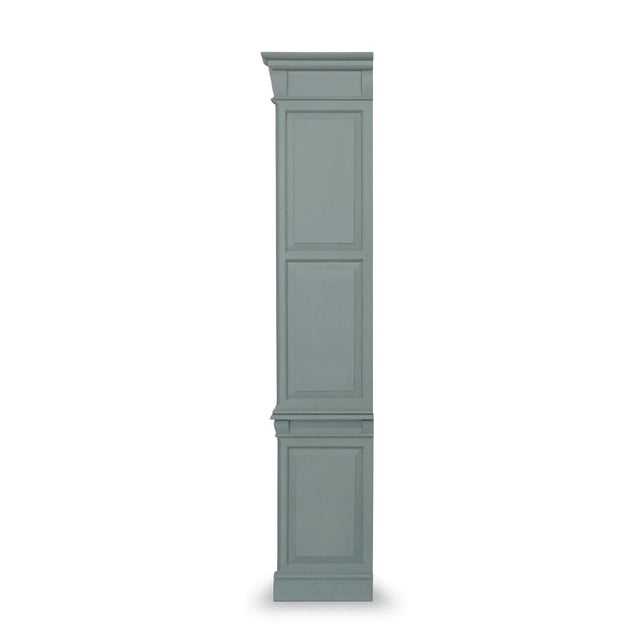 Not Yet Made - Made To Order Small French Provincial Bookcase - Green Smoke For Sale - Image 5 of 7