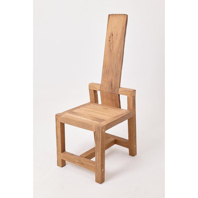 Massive Oak Chair by Logniture For Sale - Image 6 of 15