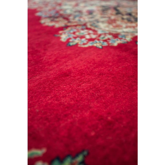 Black Middle Eastern Hand-Knotted Kerman Rug For Sale - Image 8 of 12