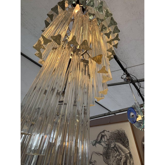 Cascade Chandelier in Murano Glass attributed to Paolo Venini for Venini, Italy, 1960 For Sale - Image 10 of 17