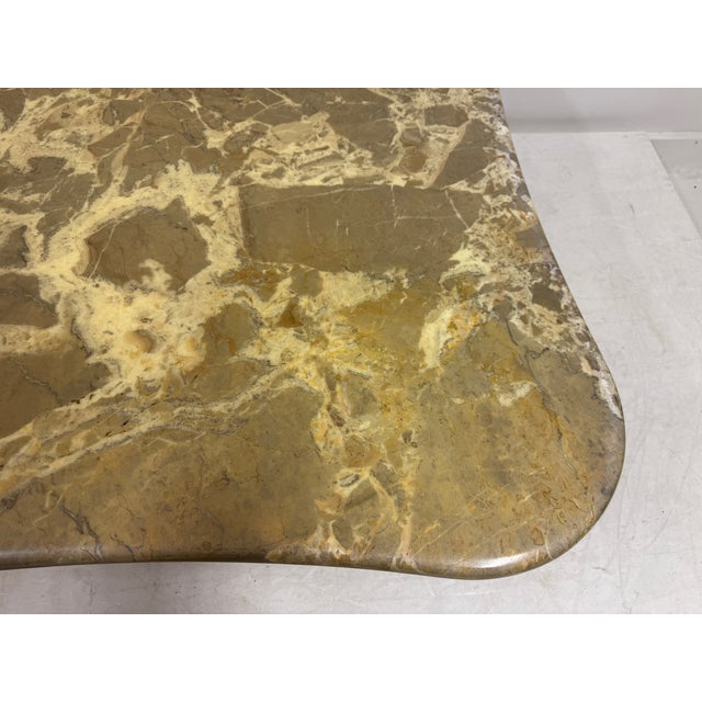 Italian Biomorphic Square Marble Table, 1970s For Sale - Image 13 of 17