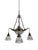 Antique Glass Stiletto Chandelier from Holophane, 1890s For Sale - Image 3 of 6