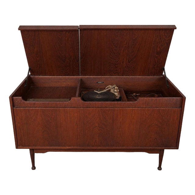 Mid-Century Teak Armstrong Radiogram Record Player Cabinet For Sale