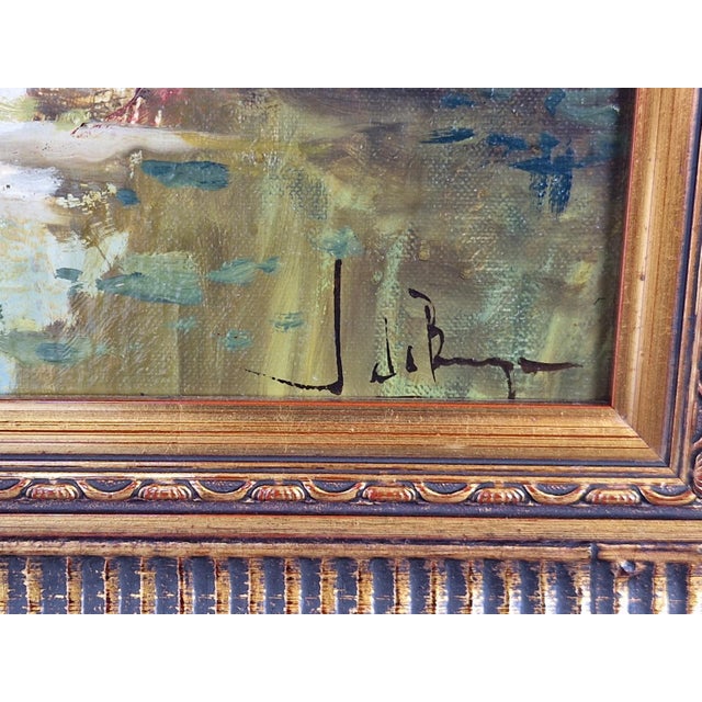 J. De Borge, Forest Landscape, 1970s, Oil on Canvas, Framed For Sale - Image 7 of 12