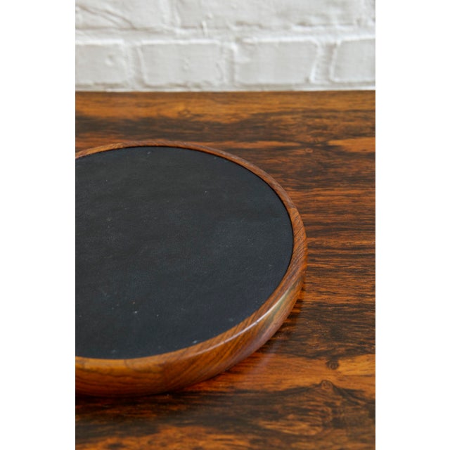 Rosewood Hand Mirror by Uno & Osten Kristiansson for Luxus, Sweden, 1950s For Sale - Image 14 of 18