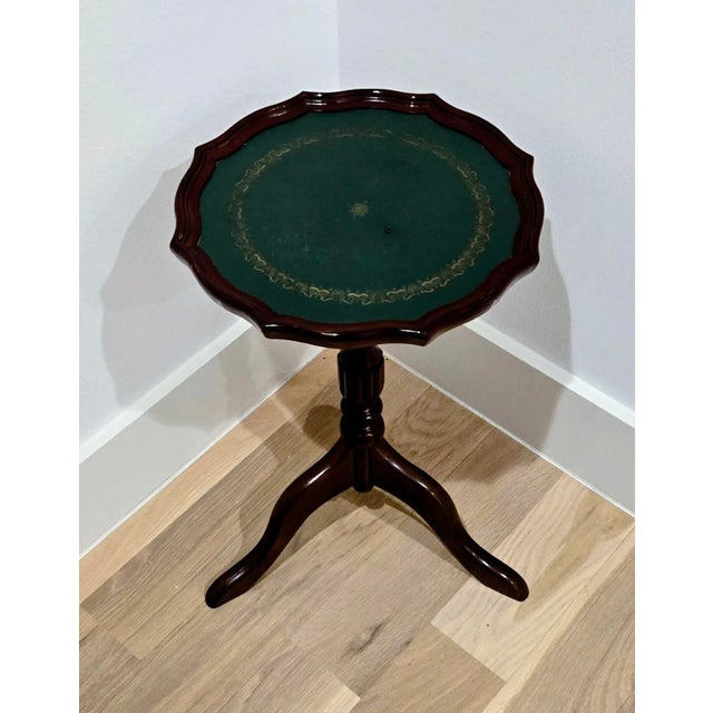 Presenting a classic vintage accent table by The Bombay Company, perfectly sized for use as a side table or decorative...